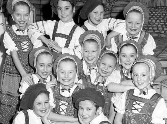 Dancers from Muriel Harrison School of Dance appearing at Sunderland's Empire Theatre in Mother Goose.