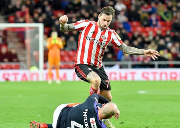 Chris Maguire saw red for Sunderland