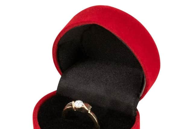 Picture issued by Poundland of the store's engagement ring range.
