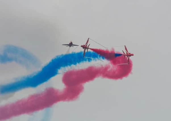 Planes take to the skies in the Sunderland Airshow.