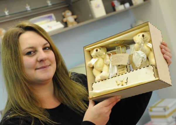 4Louis founder Kirsty McGurrell with her memory boxes.