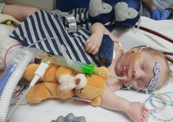 Carter Cookson, who was born on Boxing Day, has died in hospital.
