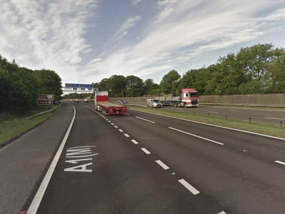 The crash has happened between the Chester-Le-Street and Washington junctions. Picture credit Google