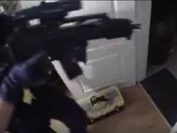 Armed officers as shown in Durham Police's latest recruitment video.