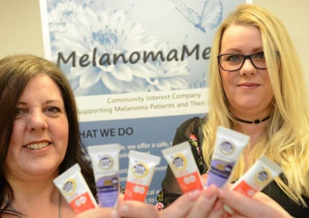 MelanomaMe joint founders Elaine Taylor, left, and Kerry Rafferty.