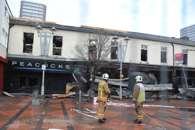 Firefighters worked throughout the night to bring the flames under control.