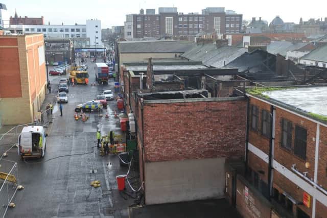 Emergency services remained on the scene today.