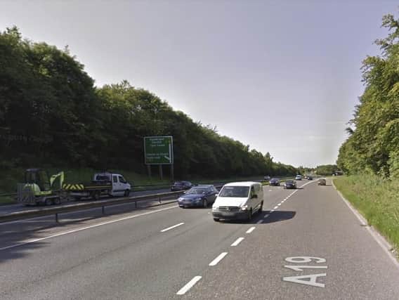 A19 blocked. Picture credit: Google