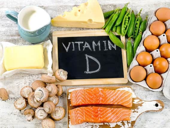 Vitamin D occurs naturally in some foods such as oily fish, red meat, liver and egg yolk.