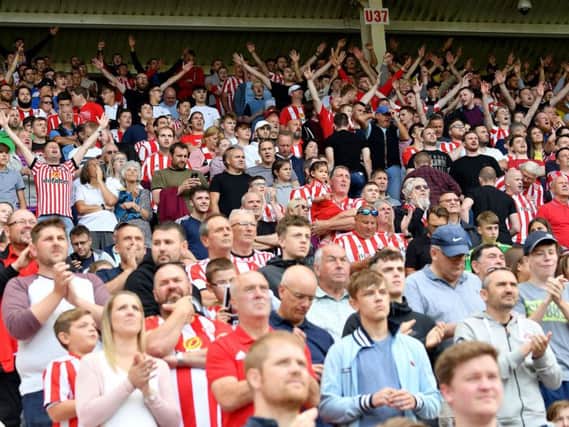 Sunderland AFC supporters at the Stadium of Light.