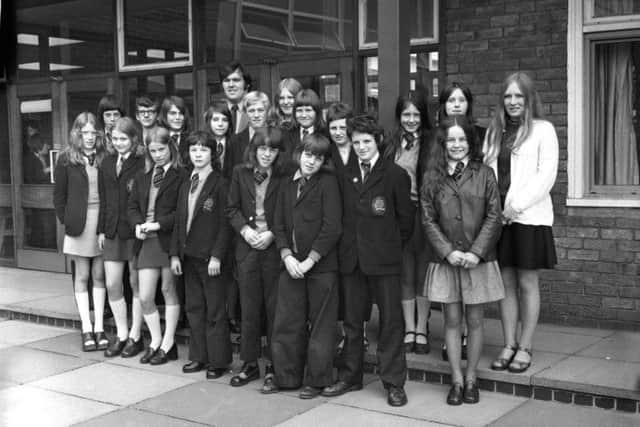 Pupils and teachers from Pennywell School in 1974.