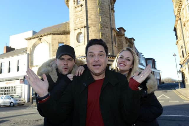 Rocky Horror at Sunderland Empire Thearte. From left Ben Adams, Dom Jolly and Joanne Clifton
