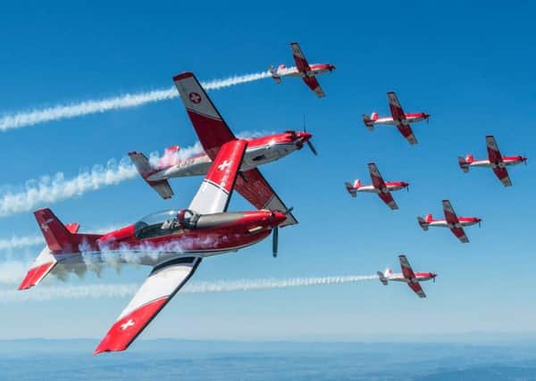 The planes are heading to Sunderland Airshow. Photo: Swiss Air Force.
