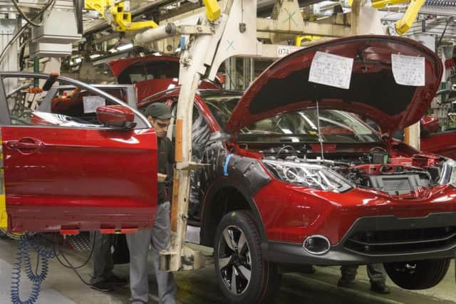 A car is made at Nissan's Sunderland plant.