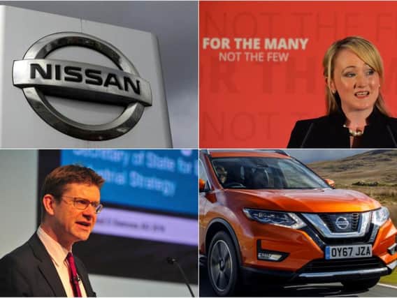 Shadow Business Secretary Rebecca Long-Bailey, top right, says the Government, and Business Secretary Greg Clark, bottom left, have some questions to answer about the secret deal offered to Nissan.