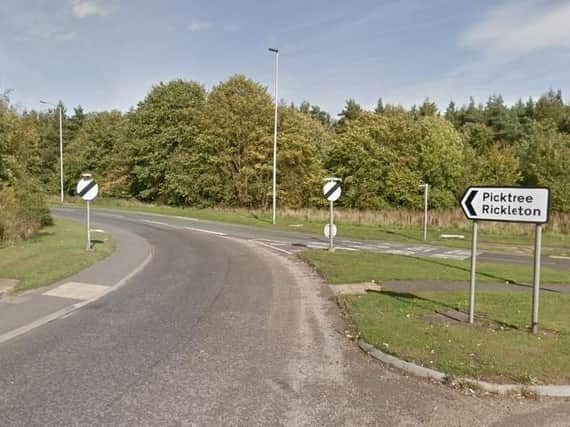 Picktree Lane will be closed in both directions, which could cause delays during this evening's rush hour. Pic: Google Maps.
