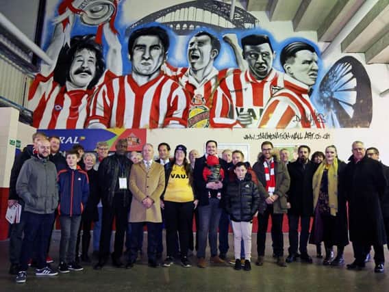 The mural unveiled at the Roker End earlier this month.