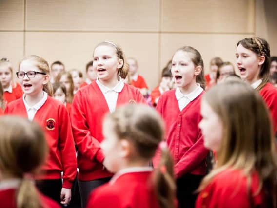 Pupils from Barnwell Academy taking part in a previous Sunderland Schools Singing Festival.