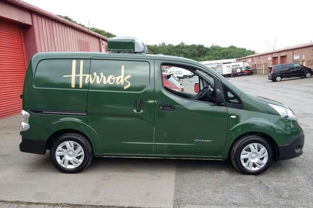 Electric van used by Harrods