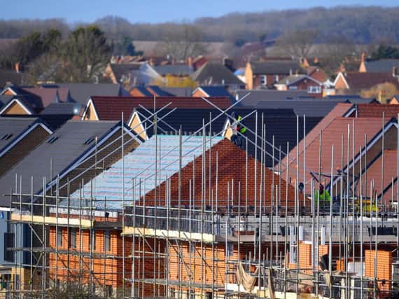 The number of new homes being built has fallen in the UK.