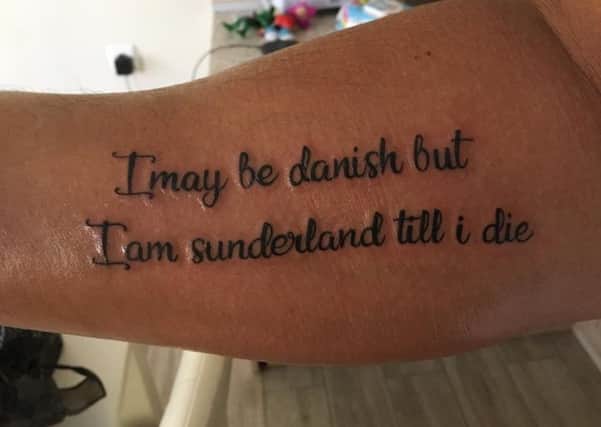 Anders' tattoo shows just how committed he is to the cause.