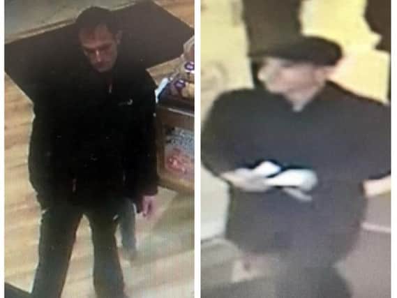 Police have released these images of two men they want to trace