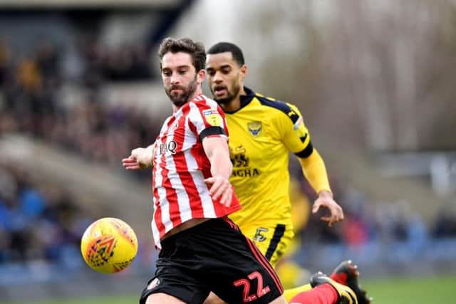 Will Grigg made his Sunderland debut at Oxford United