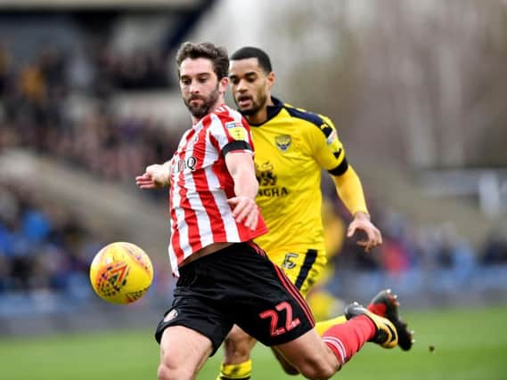 Will Grigg made his Sunderland debut at Oxford United