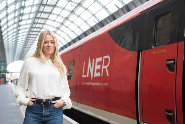 Broadcaster Edith Bowman launches LNER's Track Record, an audio journey which has been created to celebrate the people along the train operator's east coast route, and their diverse accents Pic: David Parry/PA Wire.