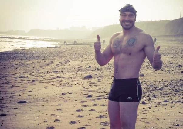 Michael Ward, pictured on Seaham's beach, is preparing to travel to Algeria to live in a refugee camp for a week and run a marathon in aid of a children's education charity.