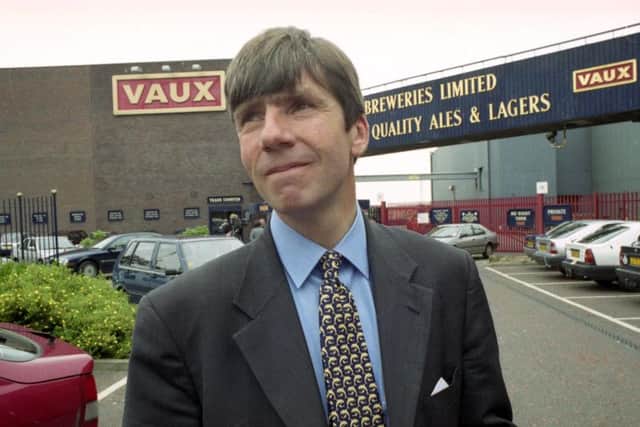 An emotional Frank Nicholson on July 2, 1999, when production ended at Vaux.