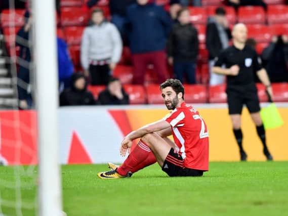 Will Grigg made his Sunderland home debut against Blackpool