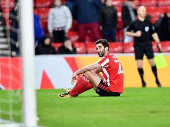 Will Grigg suffered a frustrating home debut for Sunderland