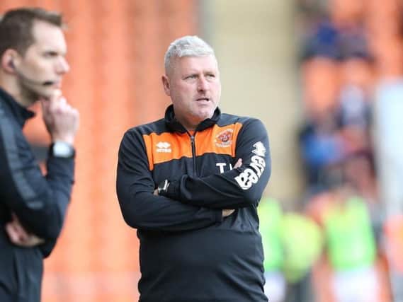 Blackpool boss Terry McPhillips believes his side should have been awarded a penalty in the first half.