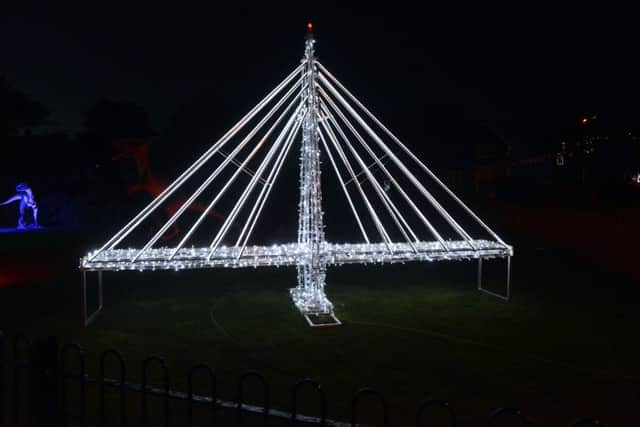 The Northern Spire bridge in lights at the 2018 event