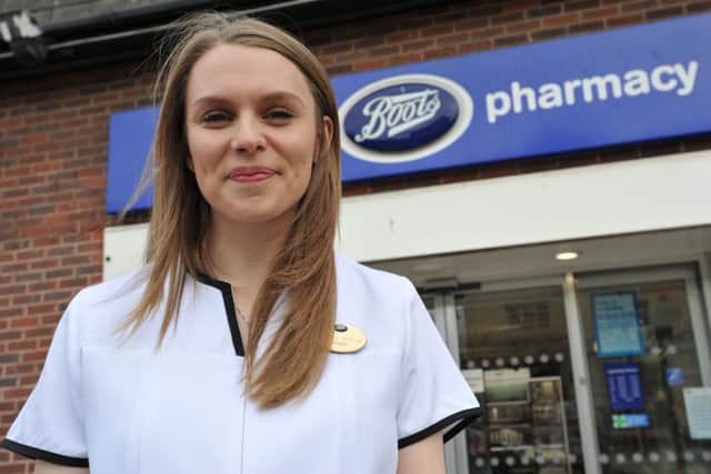 Boots Pharmacy technician Natalie Laing, nominated for Best of Health Award for being friendly and accommodating.