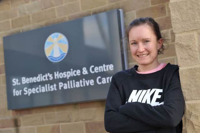Athlete Aly Dixon has become an ambassador for St Benedict's Hospice, Ryhope.