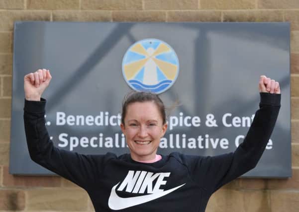 Athlete Aly Dixon has become the first ambassador for St Benedict's Hospice.