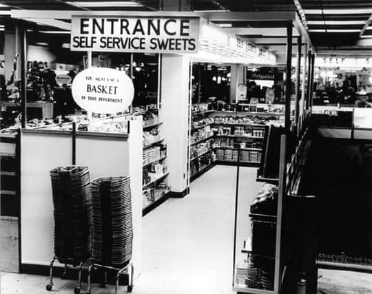 The self-service Sweet Bar at Joplings. Thanks to Sunderland Antiquarian Society for the photograph.