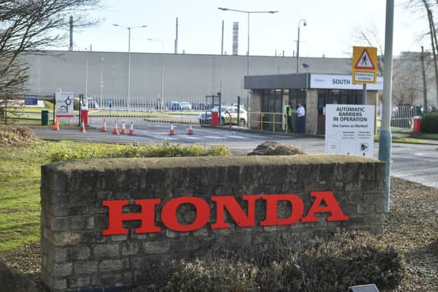 A sign outside the Honda plant in Swindon