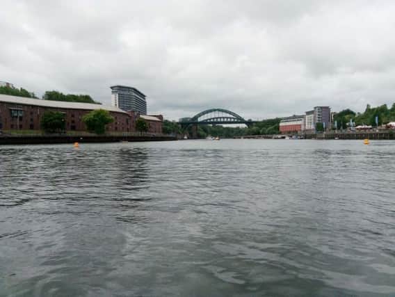 The emergency services were called to the Wearmouth Bridge after reports of concern.