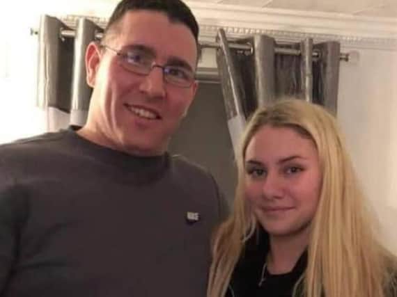 Michael Armstrong pictured with daughter Rebecca