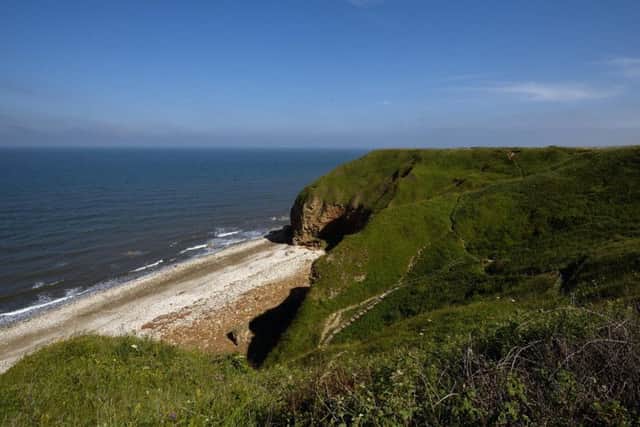 Easington beach from the cliff top by John Millar, National Trust Images