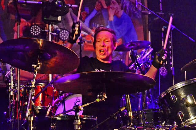 Former Sex Pistols drummer Paul Cook, playing with The Professionals, who were special guests of Ruts DC at Riverside, Newcastle. Pic: Gary Welford.