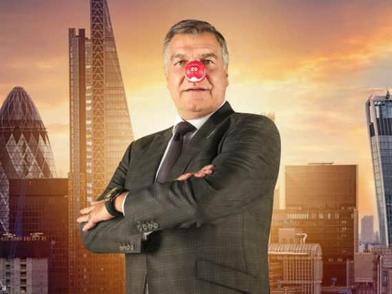 Former Sunderland manager Sam Allardyce is taking part in Celebrity Apprentice in aid of Comic Relief. Pic: BBC/Comic Relief/PA Wire.