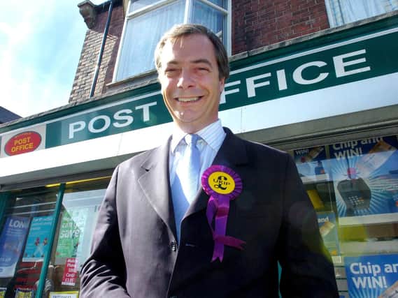 Nigel Farage on the Ukip campaign during a previous visit to Sunderland in 2015.