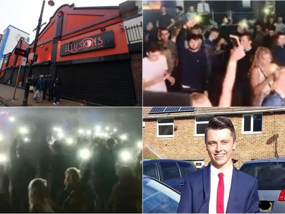Clubbers at venue Illusions in Sunderland paid tribute to tragic teenager Connor Brown.