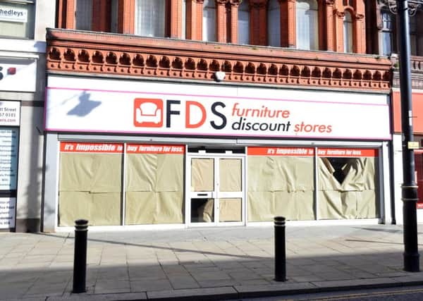 The FDS Furniture store in Fawcett Steet, Sunderland