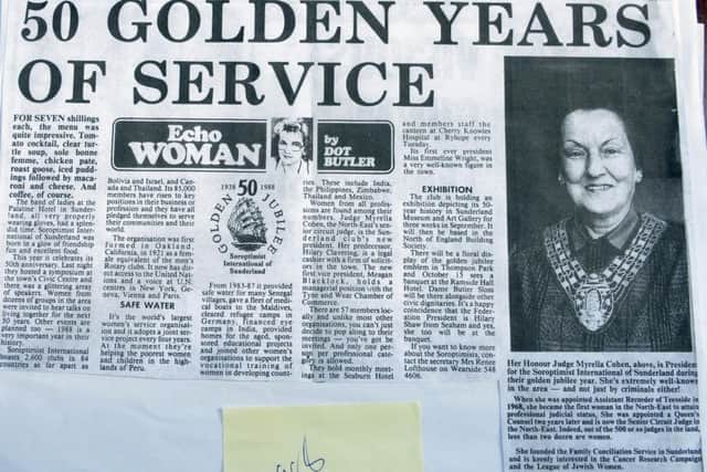 In the Sunderland Echo celebrating 50 years in 1988