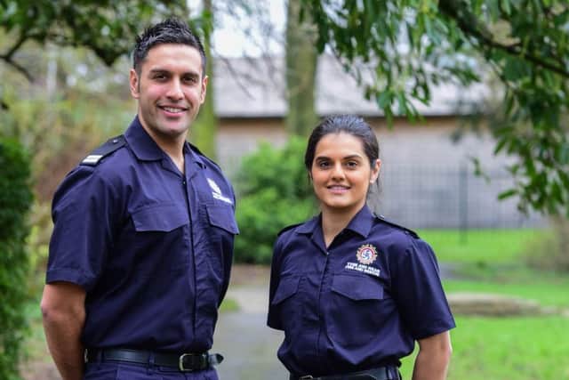 Jonny and Rachel Ramanayake are the first brother and sister firefighters at Tyne and Wear Fire and Rescue Service.